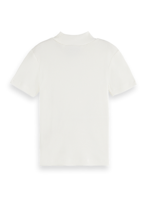 SLIM-FIT MOCK NECK T-SHIRT