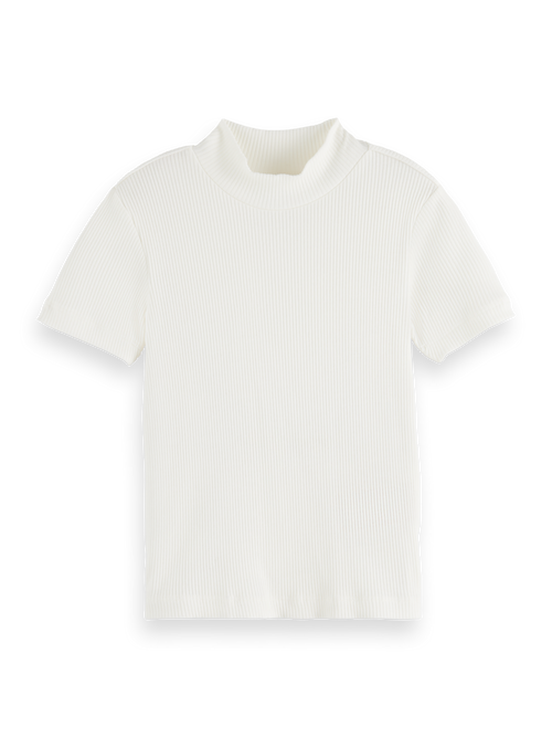 SLIM-FIT MOCK NECK T-SHIRT