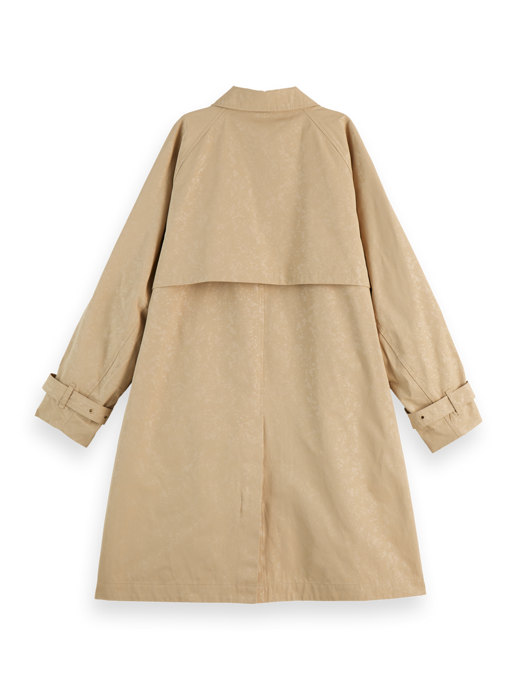 Floral embossed carcoat