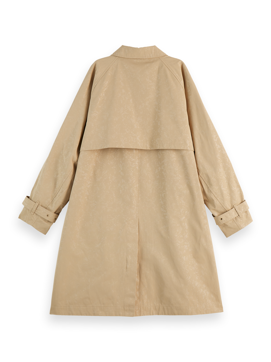 Floral embossed carcoat