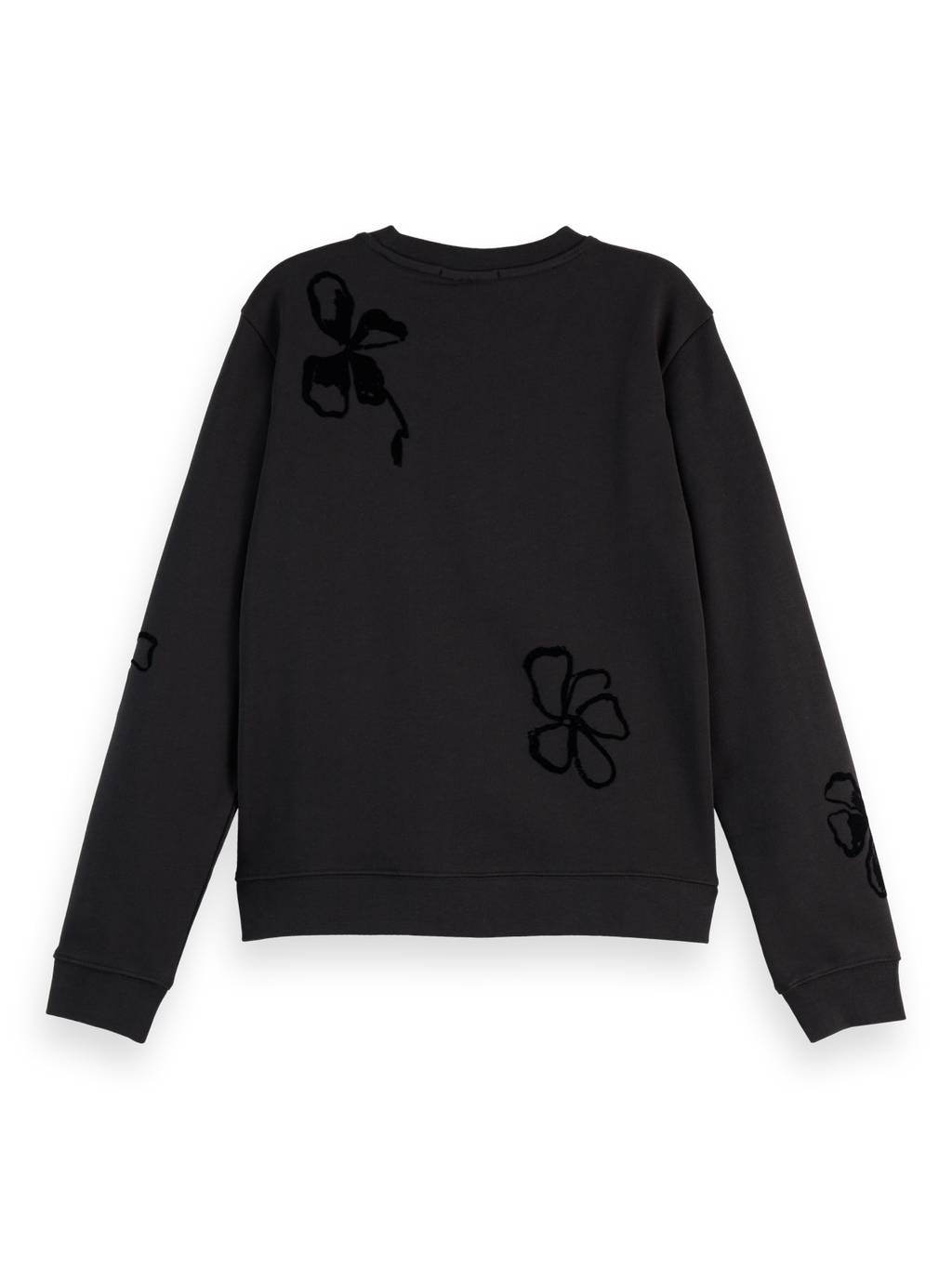Flock print sweatshirt
