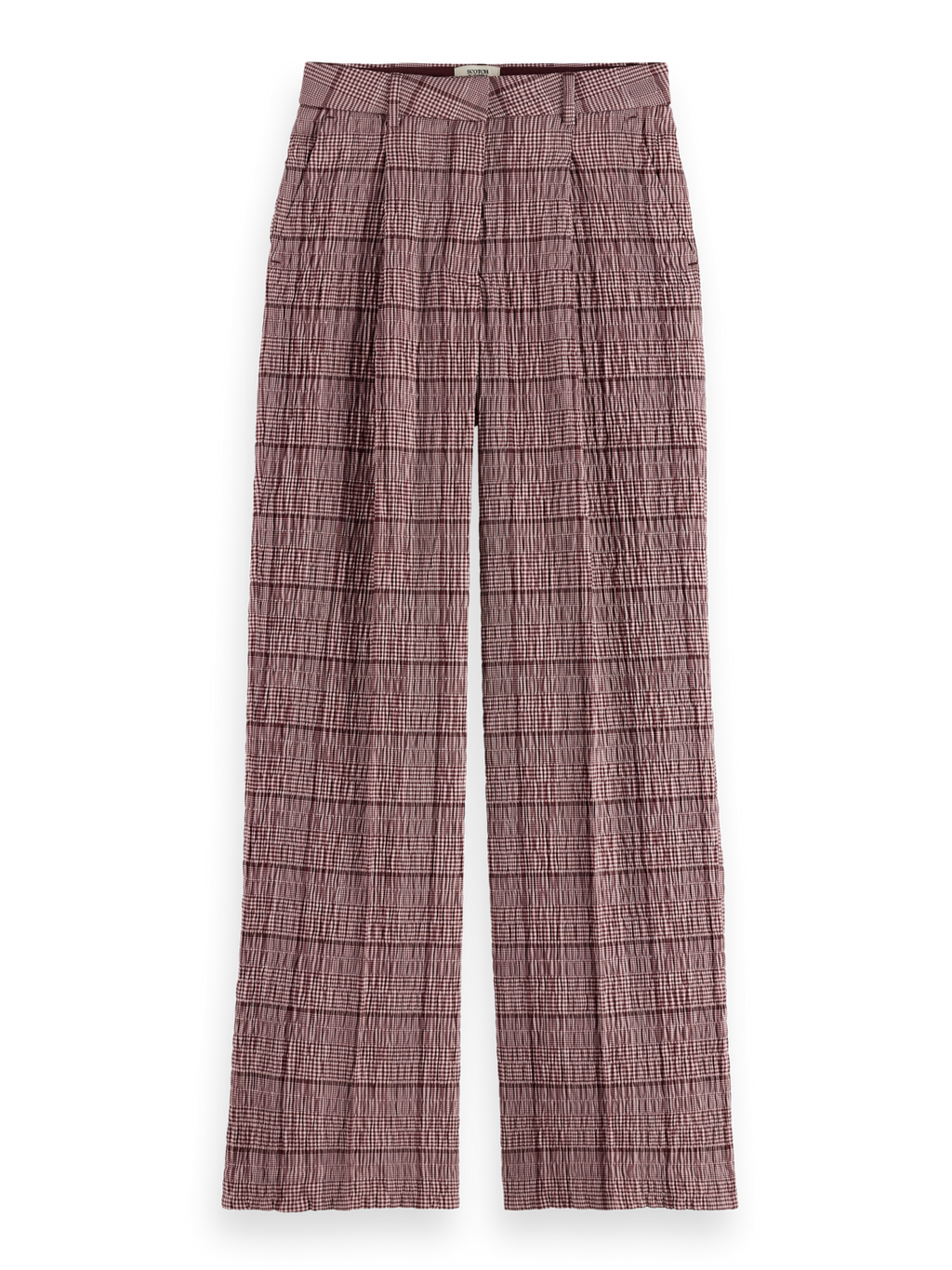 Rose prince of wales seersucker pant