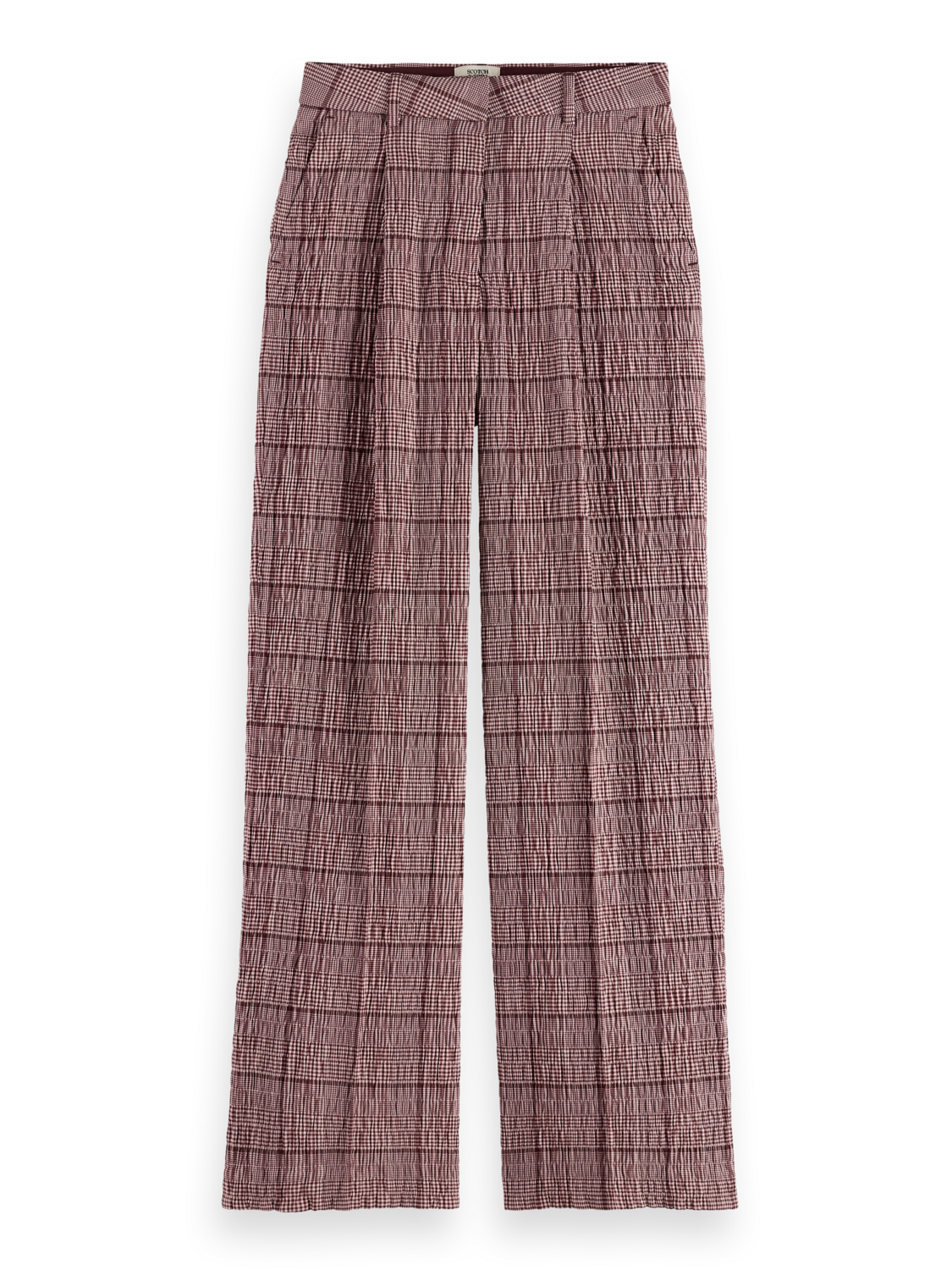 Rose prince of wales seersucker pant