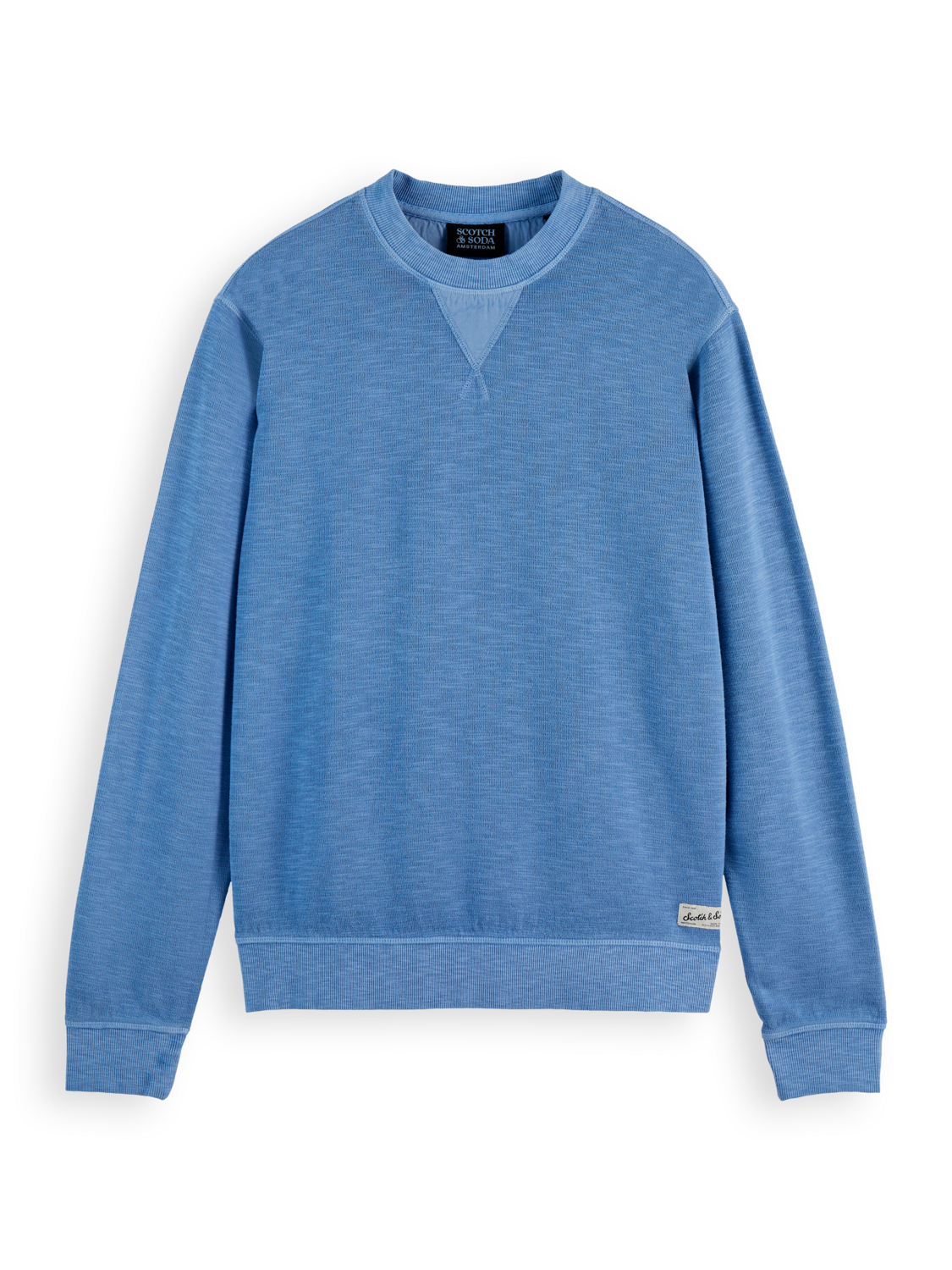 Garment dye structured sweatshirt