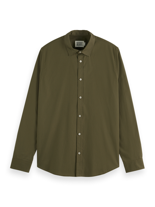 Seasonal core - Slim fit solid poplin shirt