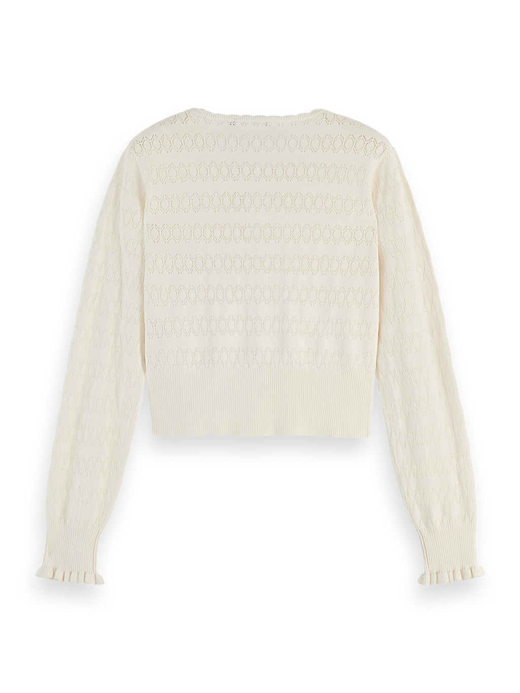 Pointelle cardigan