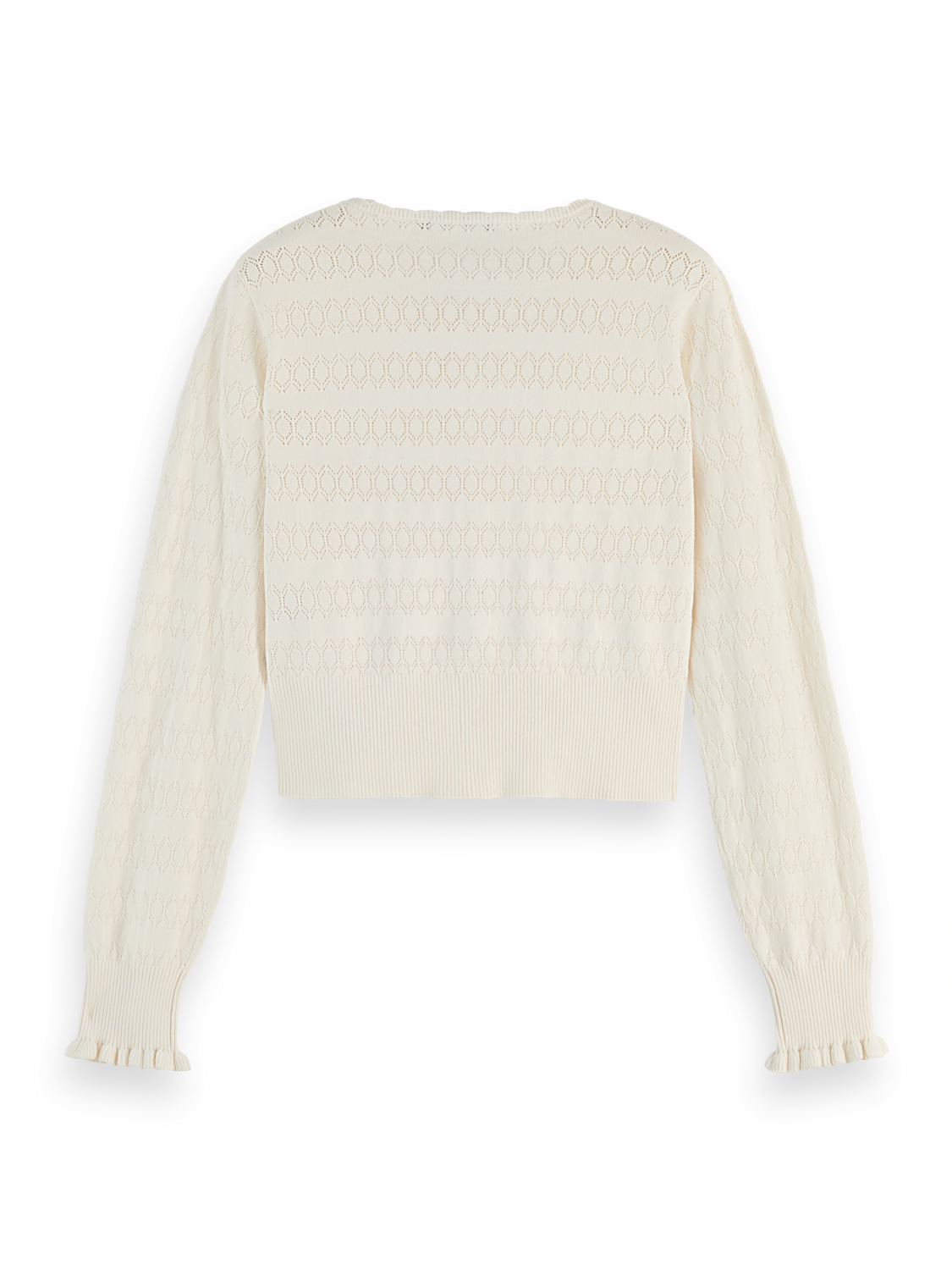 Pointelle cardigan