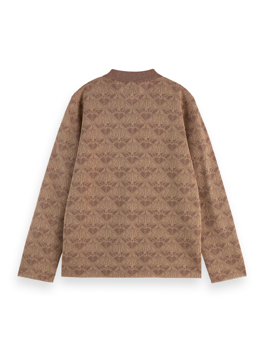 Jacquard knitted jacket