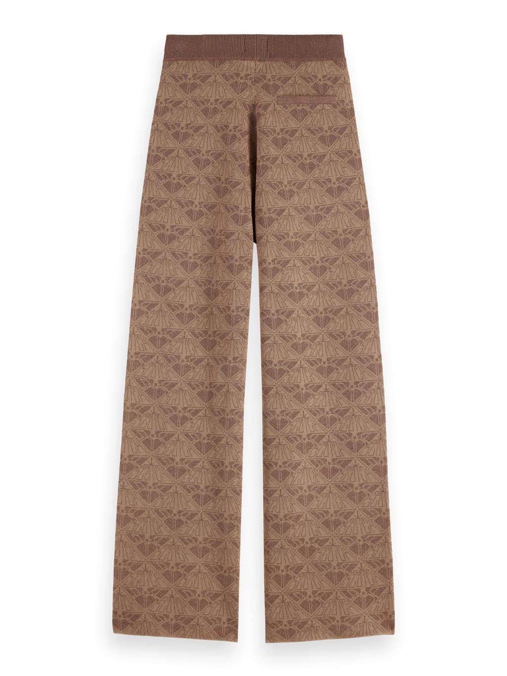 Monogram jacquard knitted trousers