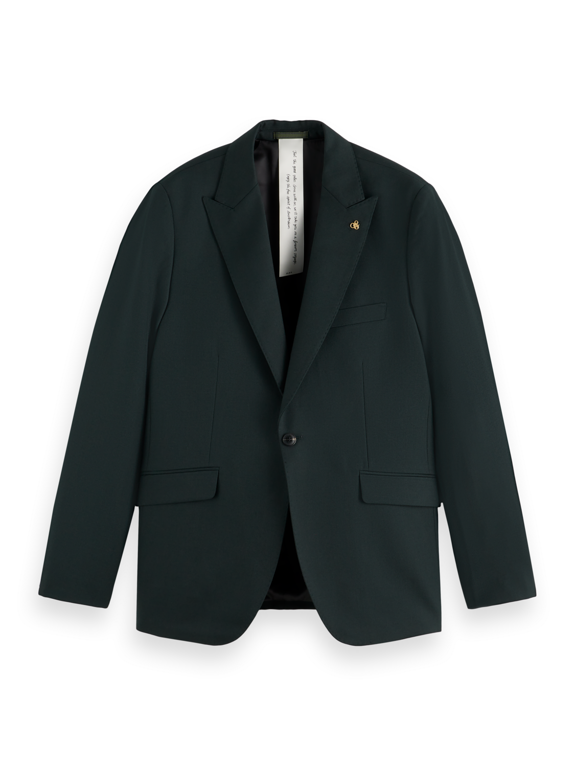 Single-buttoned regular blazer