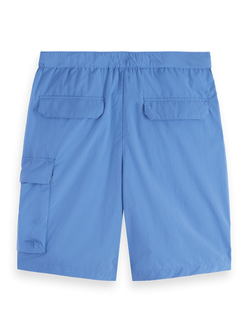 Lightweight nylon relaxed fit cargo short