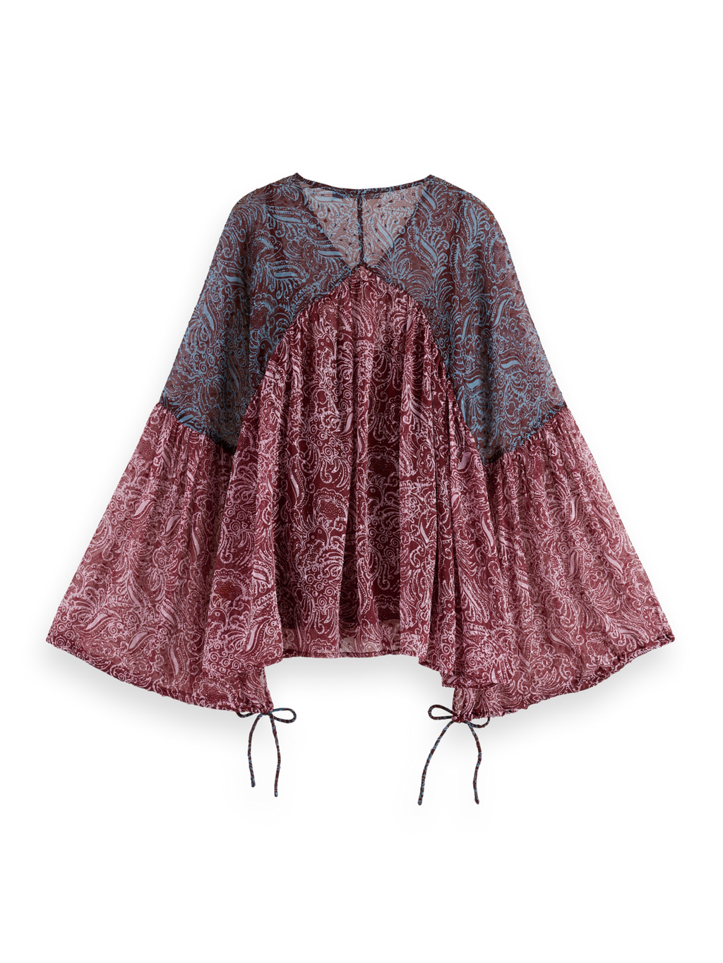 Printed Fil Coupe Top