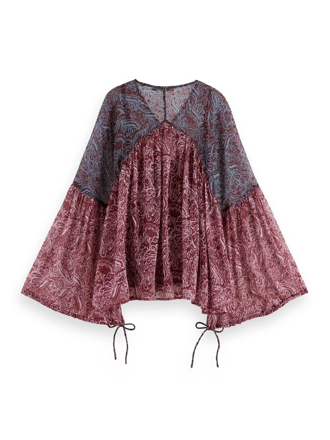 Printed Fil Coupe Top