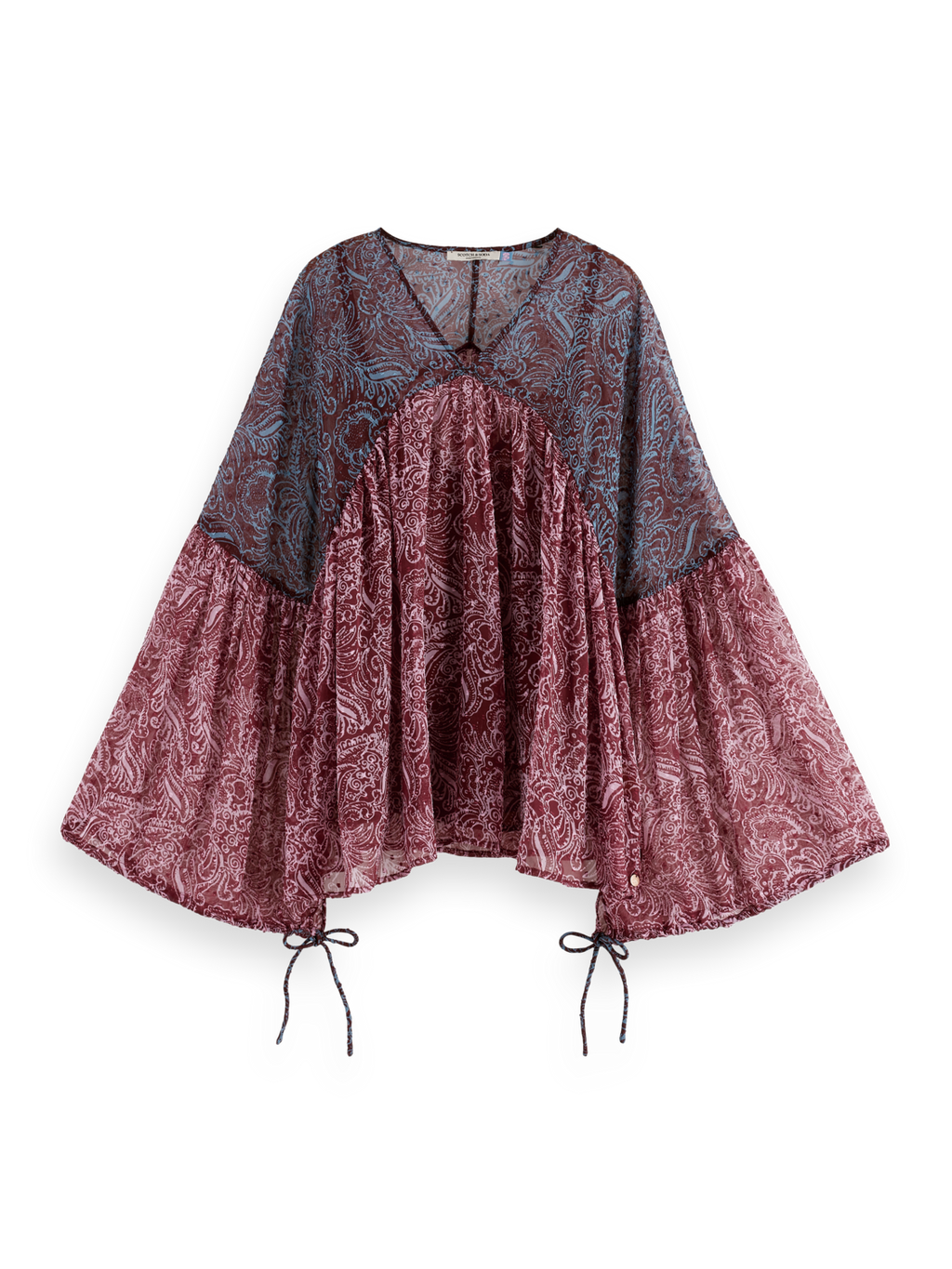 Printed Fil Coupe Top