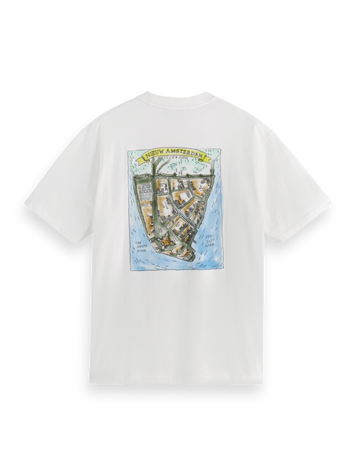 Front and back artwork relaxed fit t-shirt