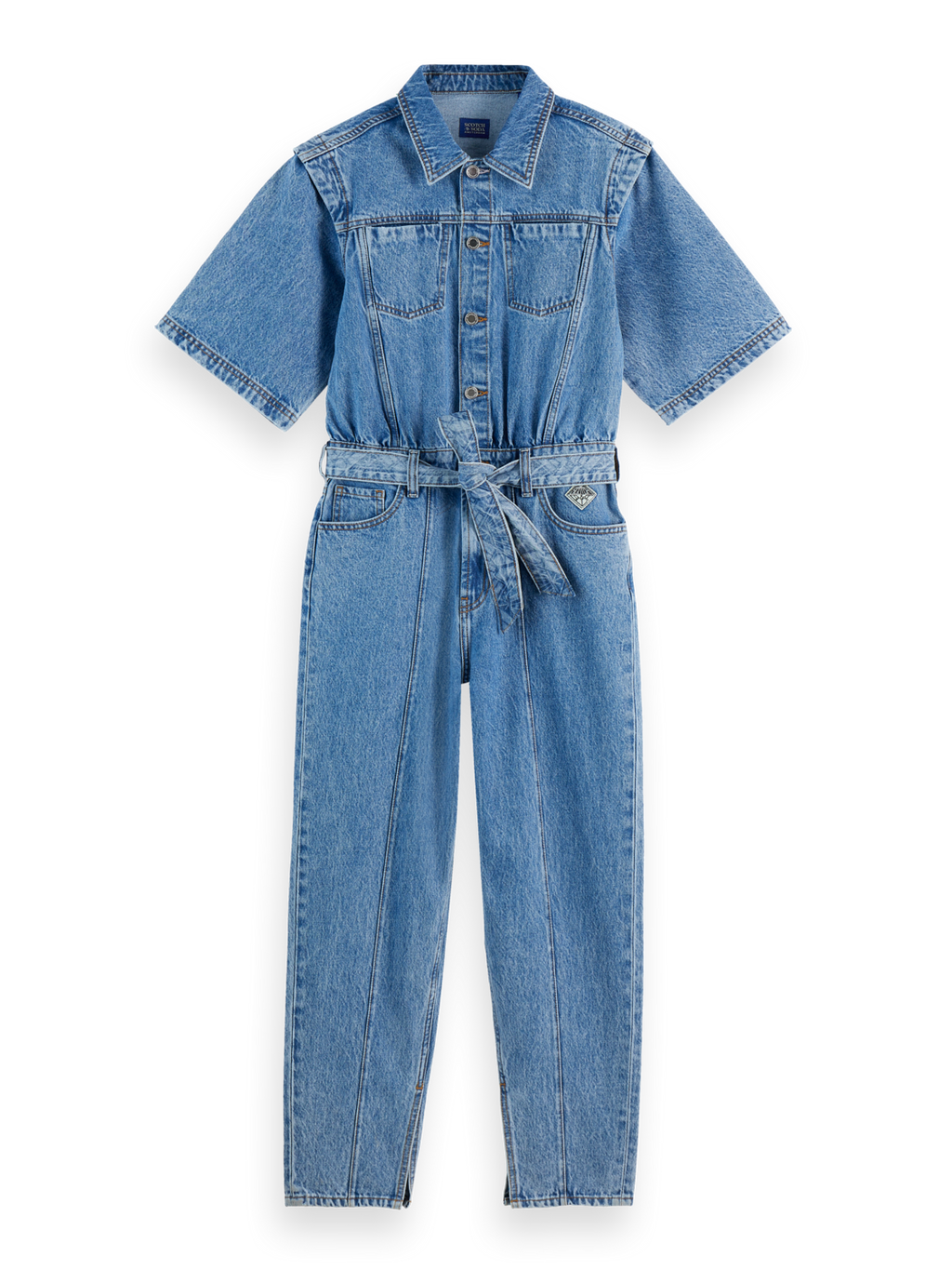 Denim workwear jumpsuit