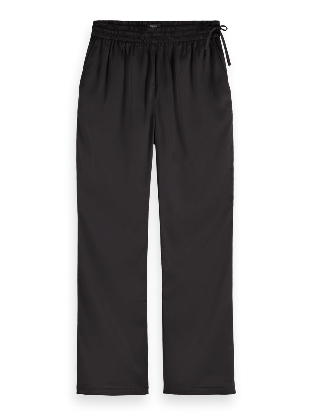 Mae mid-rise bootcut satin pant