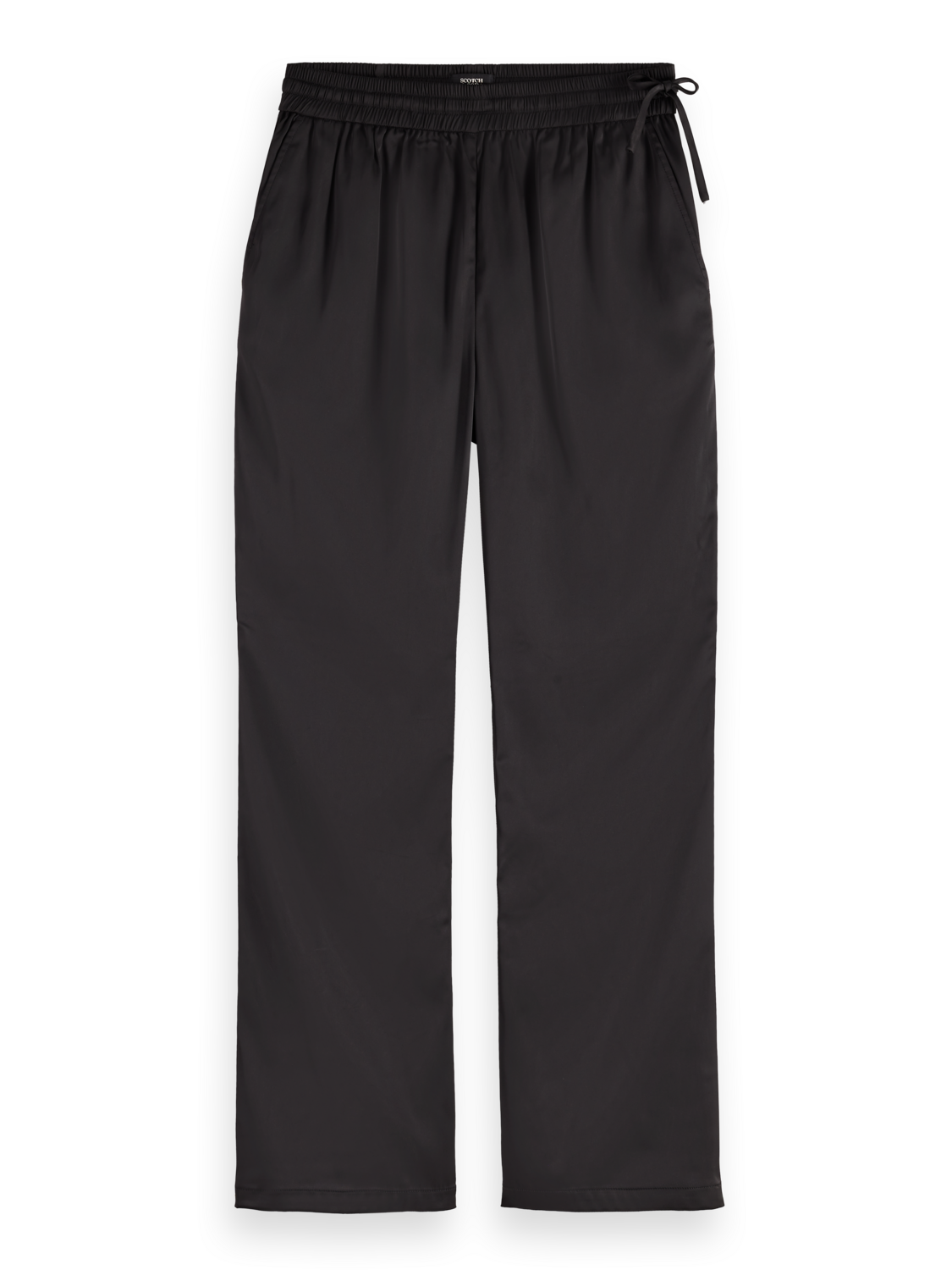 Mae mid-rise bootcut satin pant