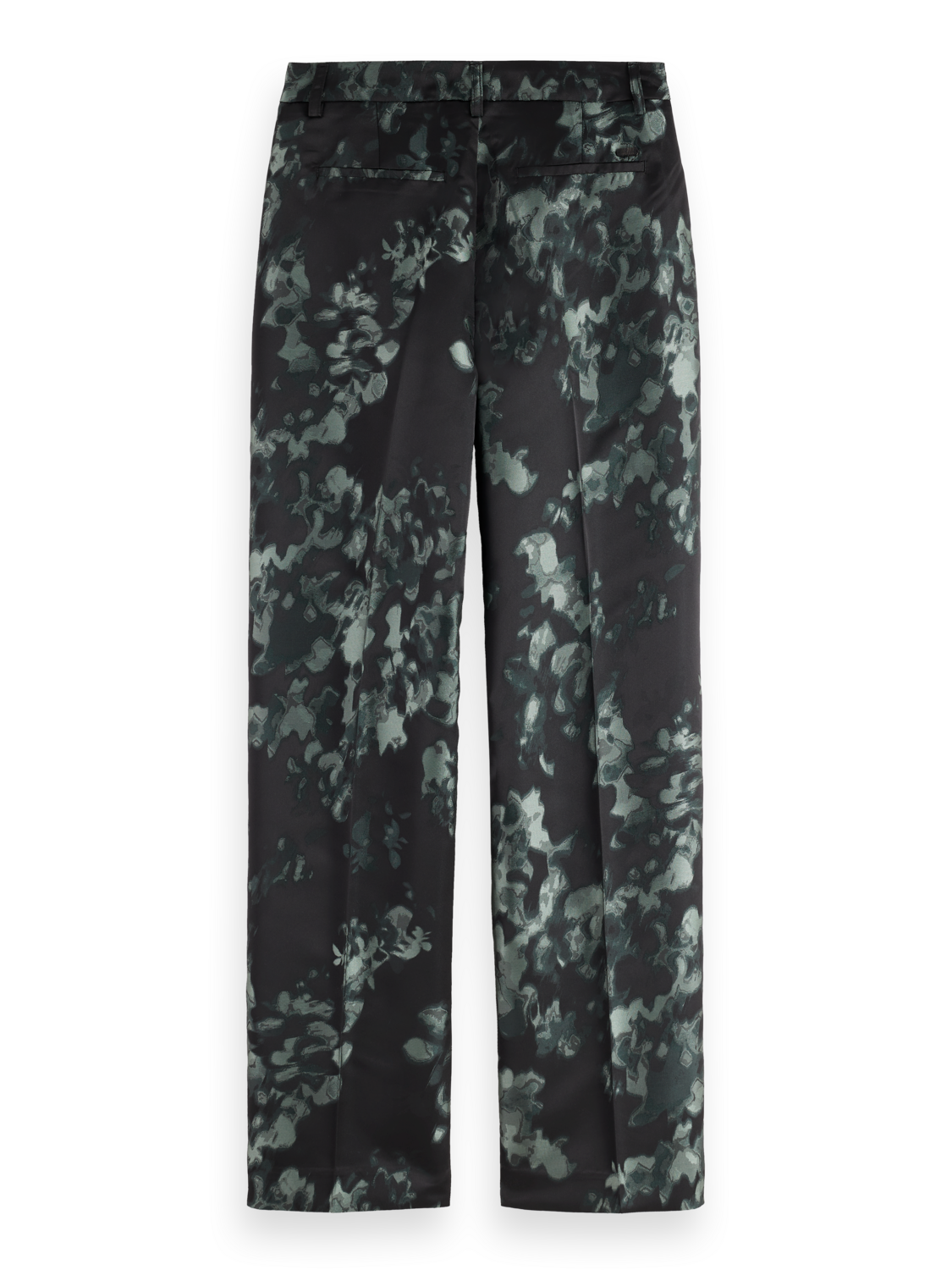 Ripple floral jacquard straight leg pant