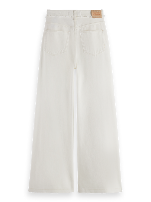 The Wave wide leg jeans  Faded White