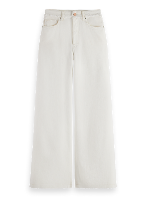 The Wave wide leg jeans  Faded White