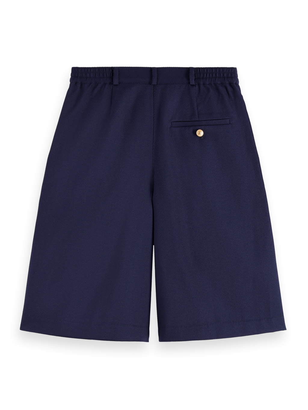 Gabardine twill A-line pleat short