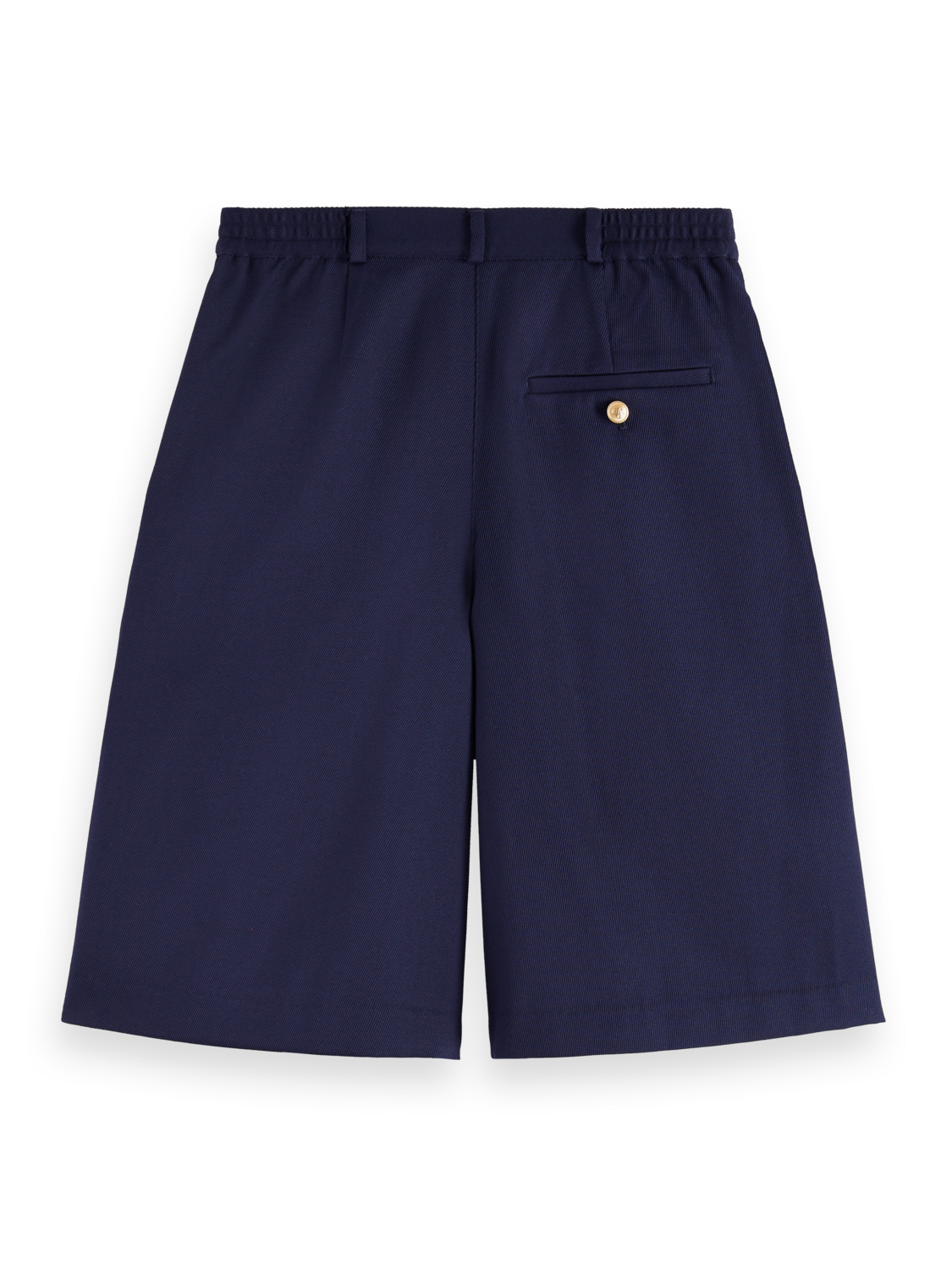 Gabardine twill A-line pleat short