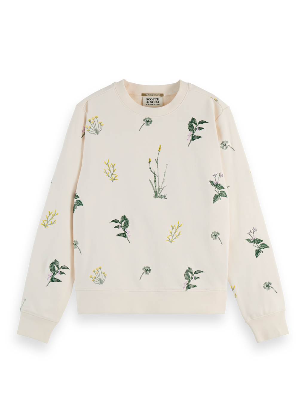 embroidery regular sweatshirt