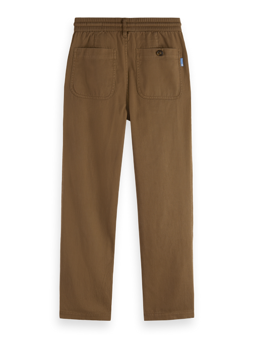 Loose-tapered fabric dyed worker pants