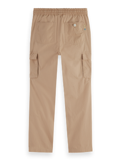 Straight-fit poplin cargo pants