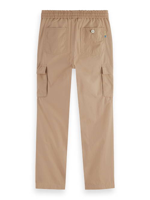 Straight-fit poplin cargo pants