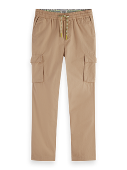 Straight-fit poplin cargo pants