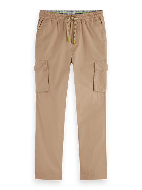 Straight-fit poplin cargo pants