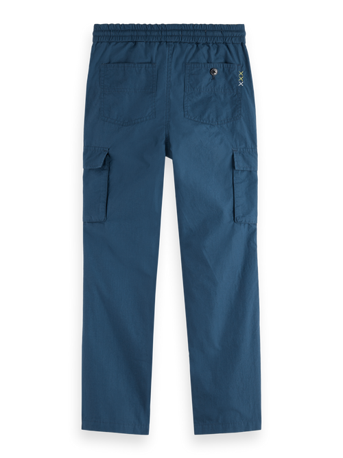 Straight-fit poplin cargo pants