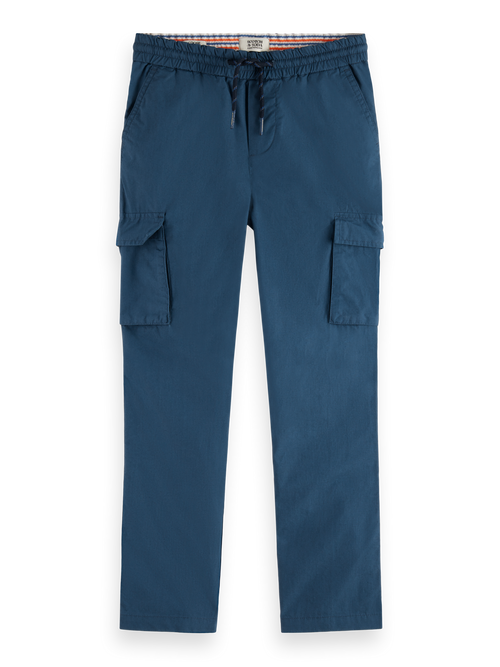 Straight-fit poplin cargo pants