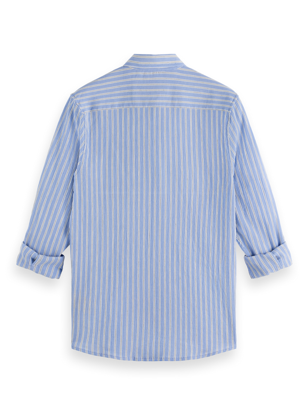 Regular crinkle striped shirt