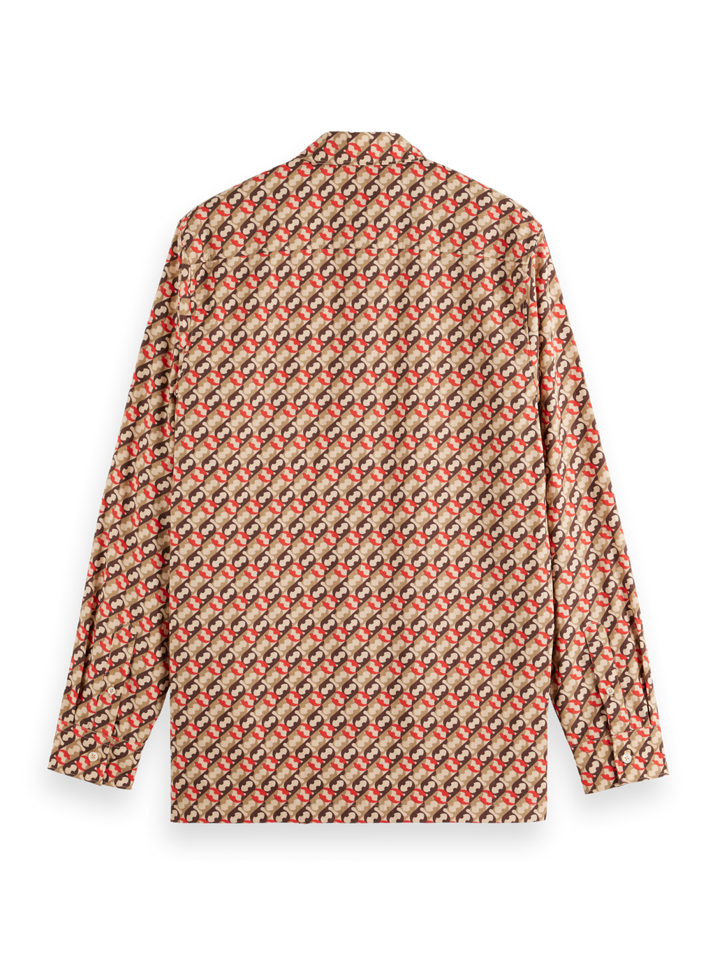 Regular geo-print shirt