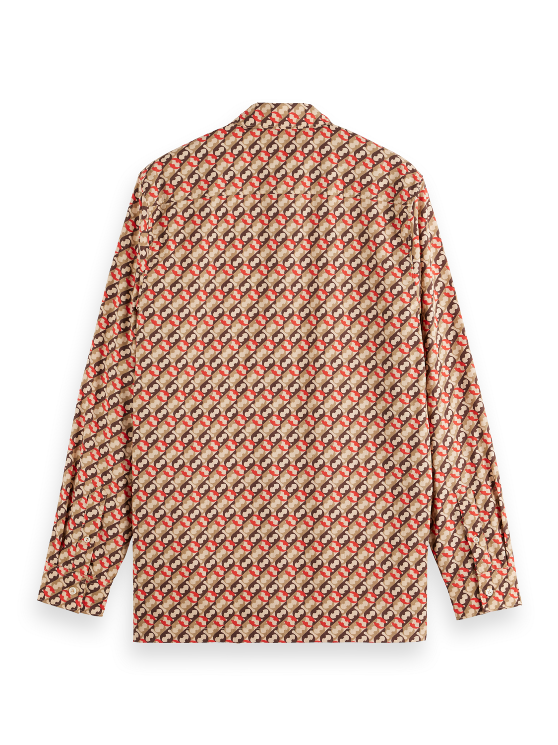 Regular geo-print shirt