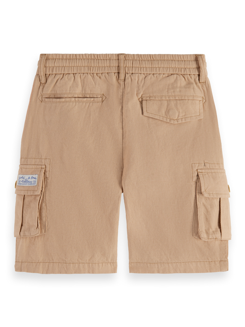 Boys Linen Blend Cargo Shorts