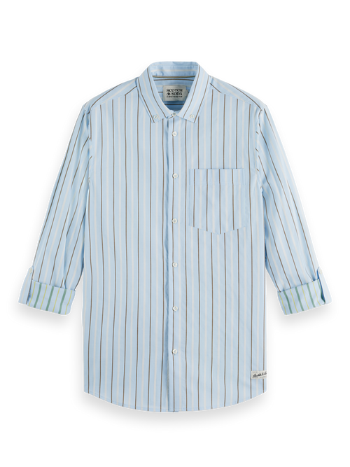 Regular fit dobby stripe shirt