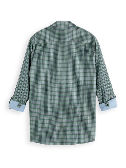 Regular fit double face check shirt