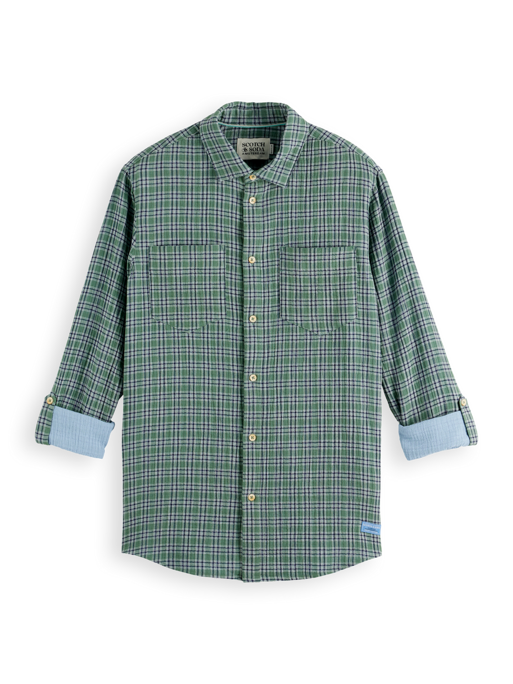 double face check shirt