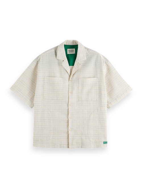 Relaxed fit yarn-dyed check shirt