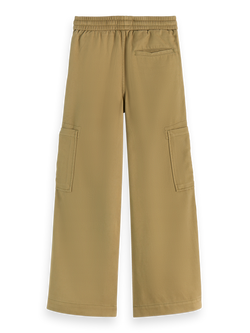 Wide-leg tencel cargo pants