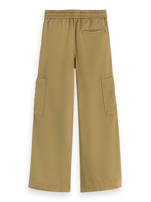 Wide-leg tencel cargo pants