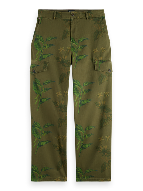 Daze - Structured printed  wide fit cargo pant