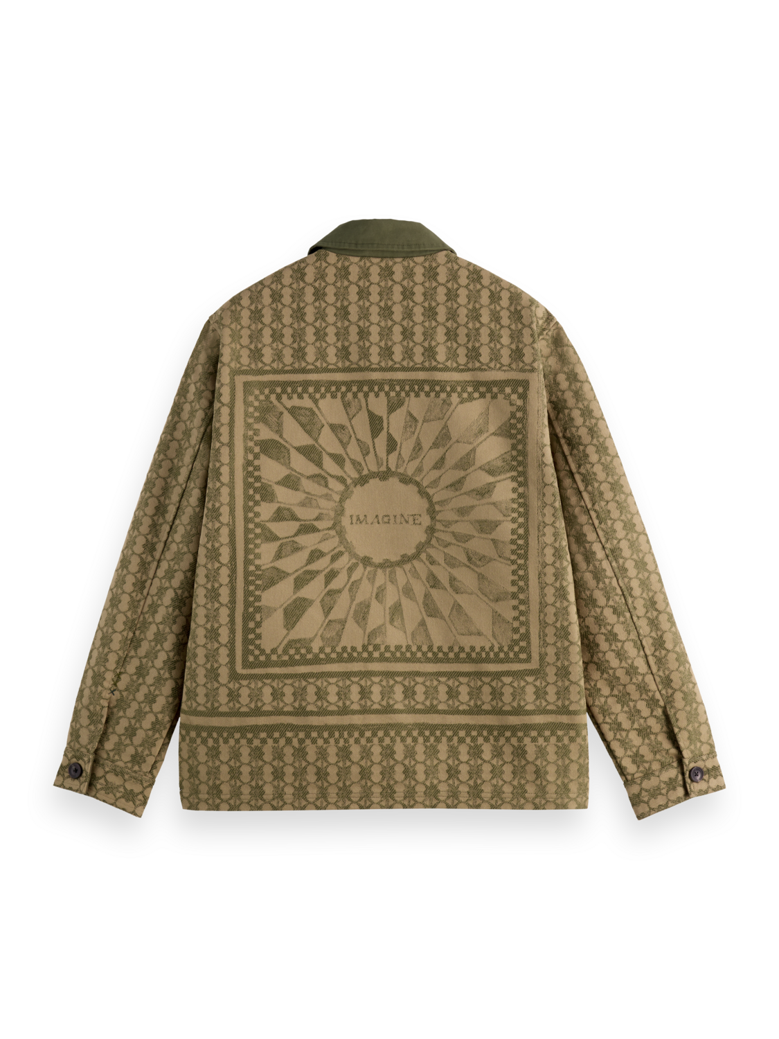 Cotton-blend jacquard jacket