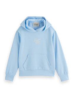 Relaxed-fit modal hoodie with front artwork