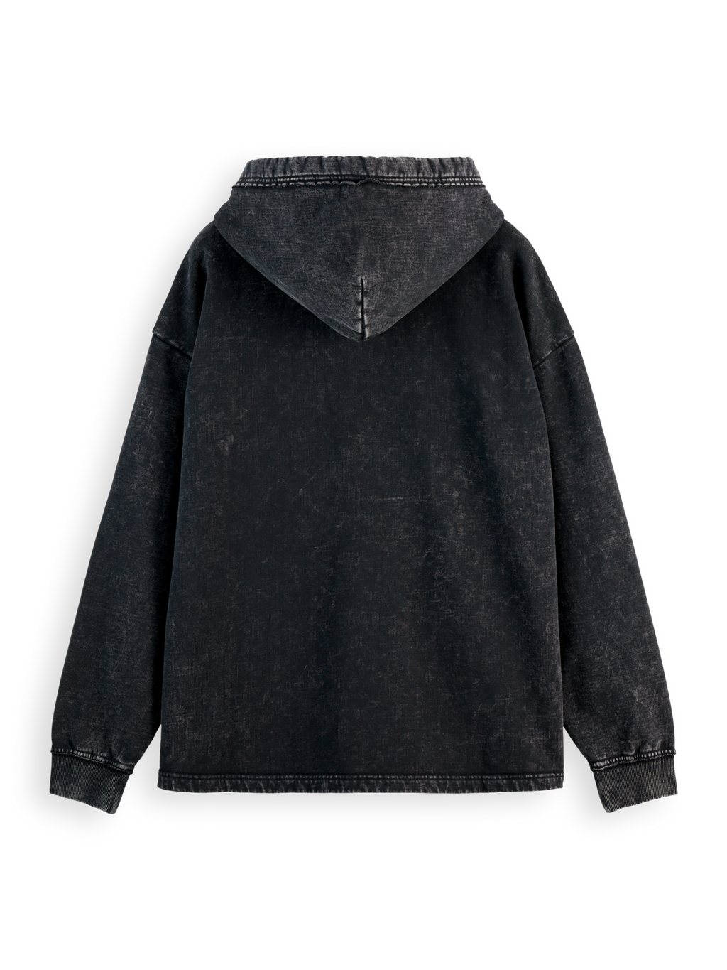 Washed artwork relaxed hoodie