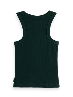 Baby rib slim-fit tank top